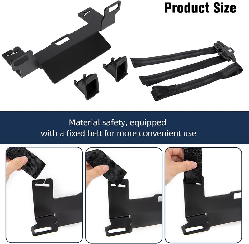 JHKLS Universal Car Seat Mount Bracket for SUVs MPVs and Off-Road Vehicles, Child Safety Car Seat Latch Anchor Kit for ISOFIX Belt Connector, 321*144*85/95mm Latch Interface Mount Bracket - Image 5